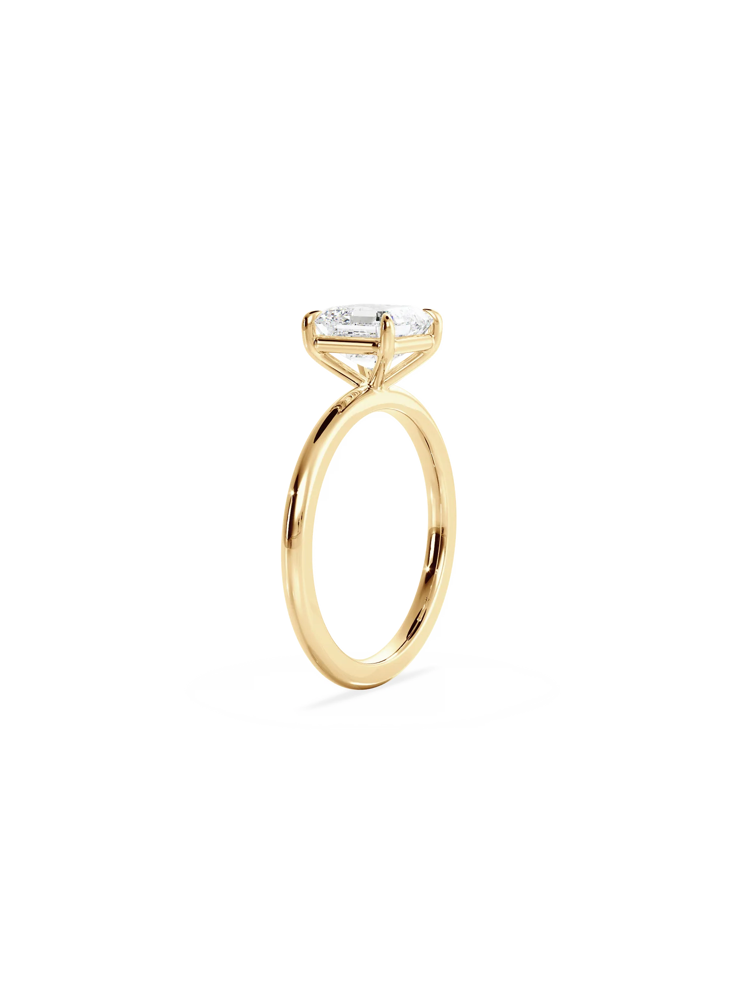 Prenses Kesim Pırlanta Tek Taş Yüzük