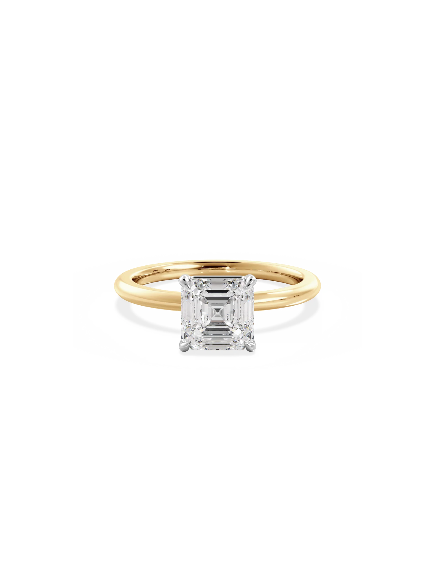 Prenses Kesim Pırlanta Tek Taş Yüzük