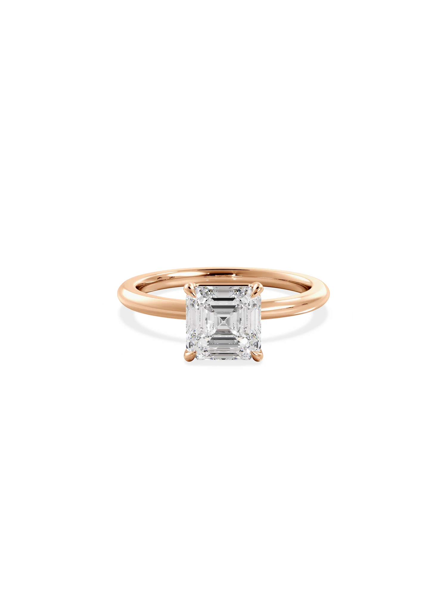 Prenses Kesim Pırlanta Tek Taş Yüzük