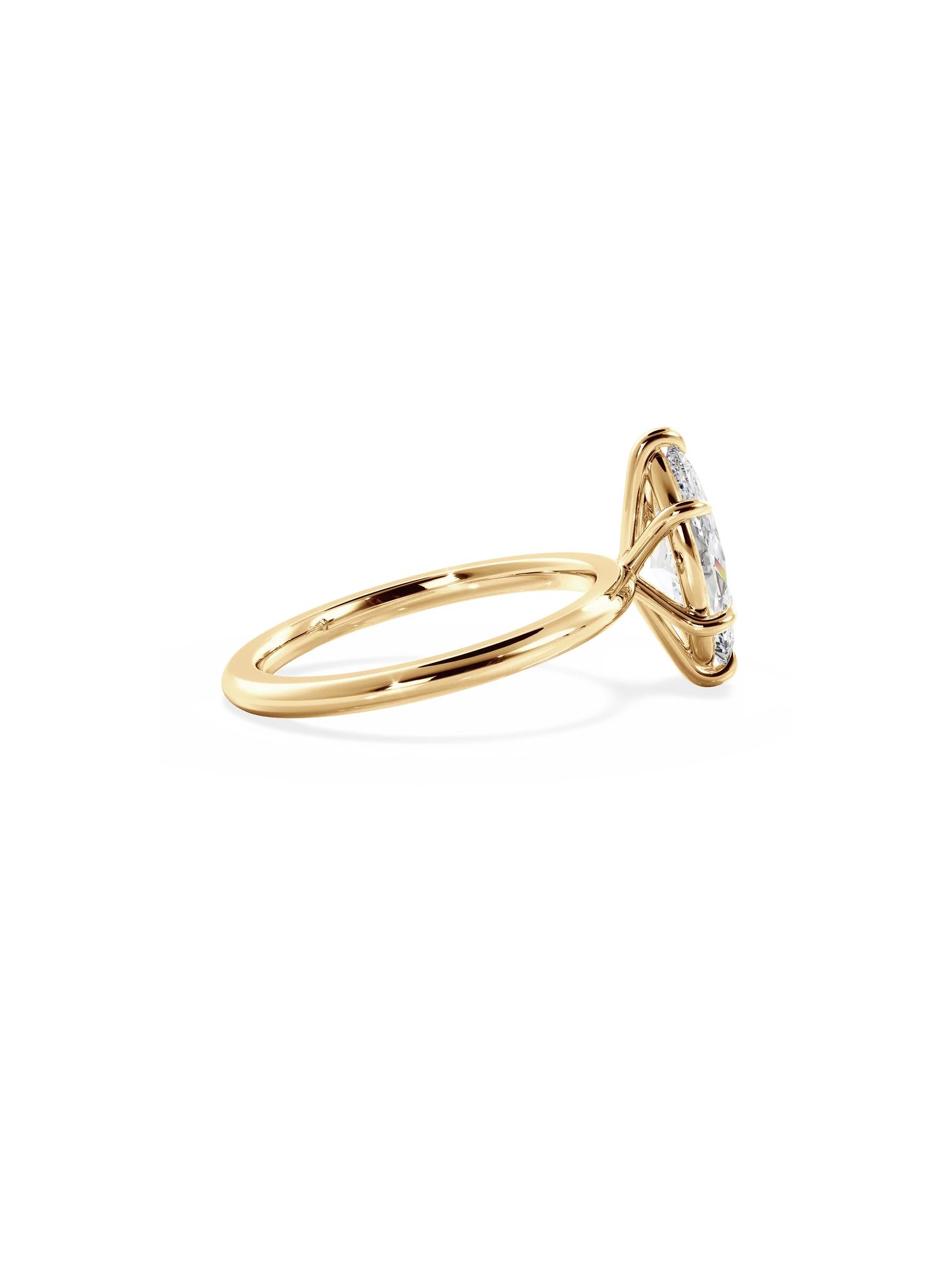 Markiz Kesim Pırlanta Tek Taş Yüzük