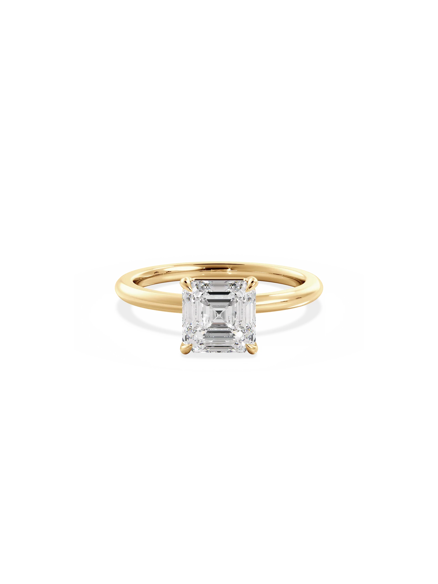 Prenses Kesim Pırlanta Tek Taş Yüzük