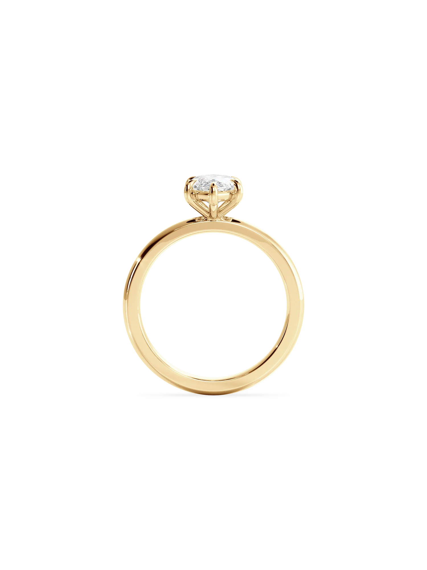 Markiz Kesim Pırlanta Tek Taş Yüzük