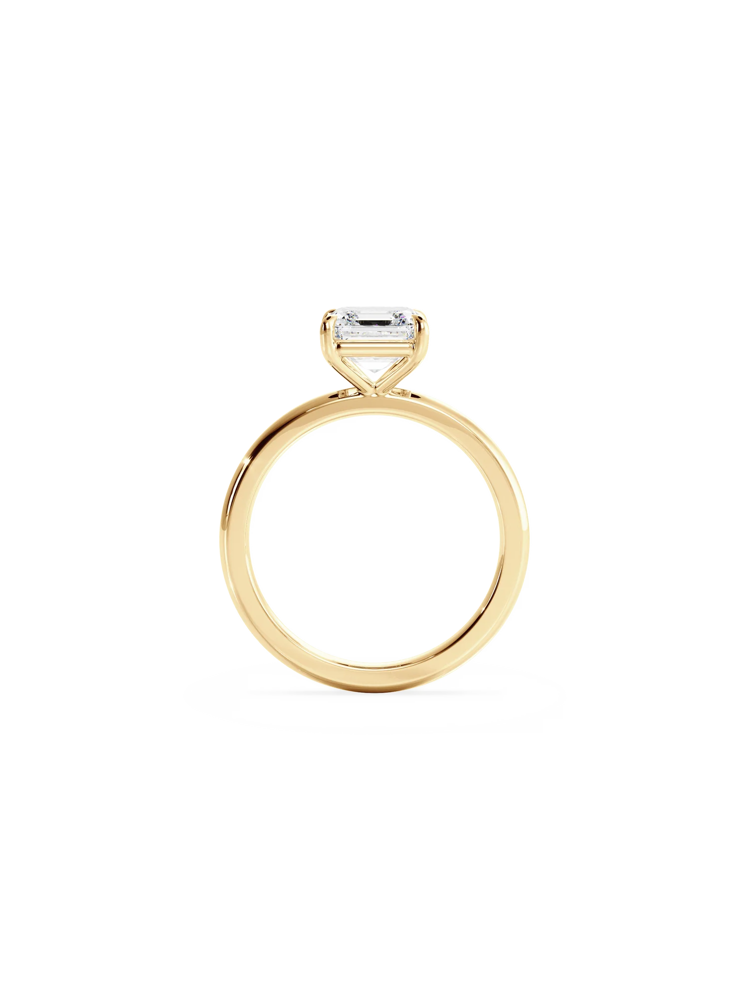 Prenses Kesim Pırlanta Tek Taş Yüzük