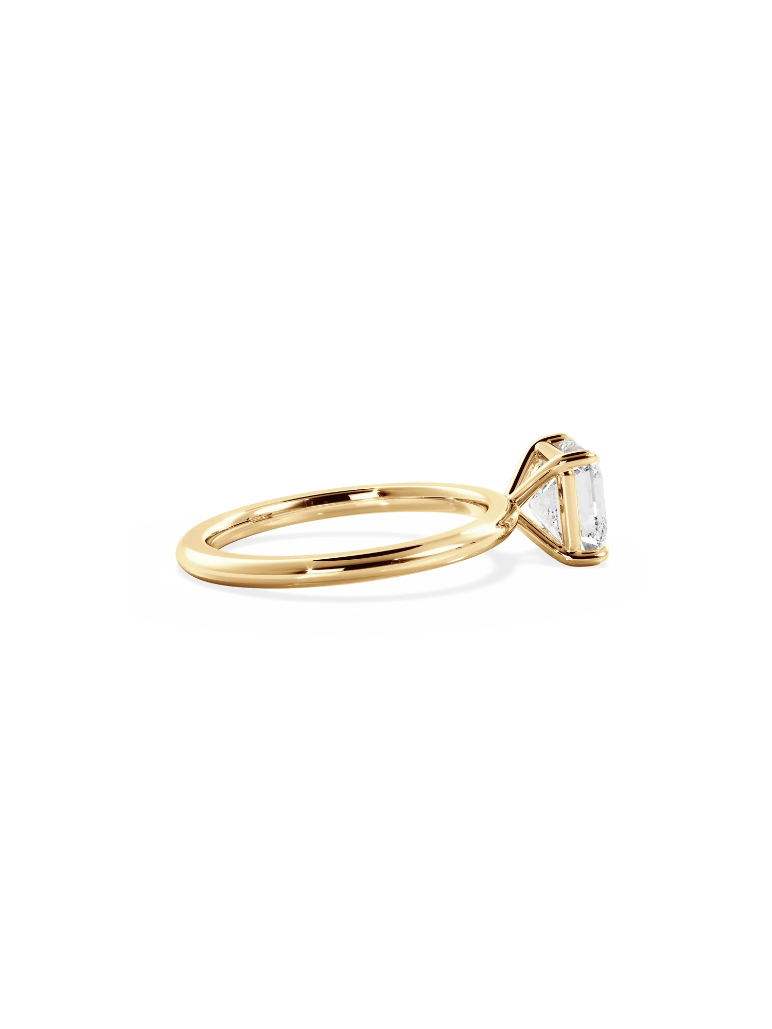 Prenses Kesim Pırlanta Tek Taş Yüzük