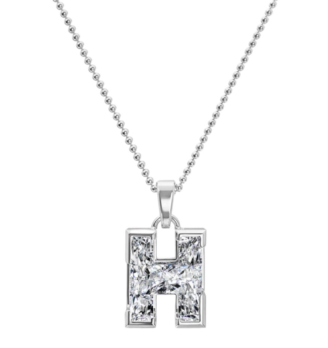 Pırlanta Harf Kolye Ucu