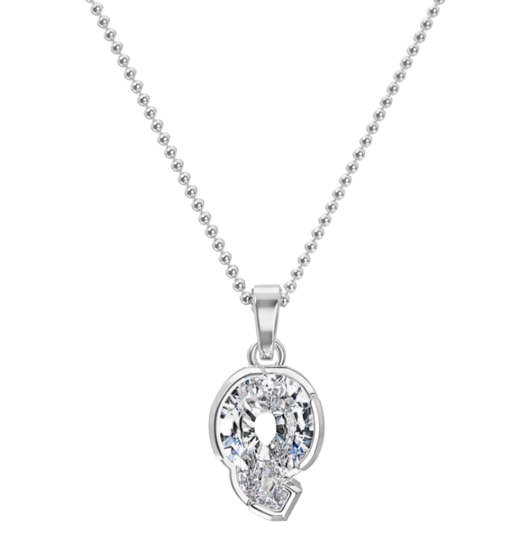 Pırlanta Harf Kolye Ucu