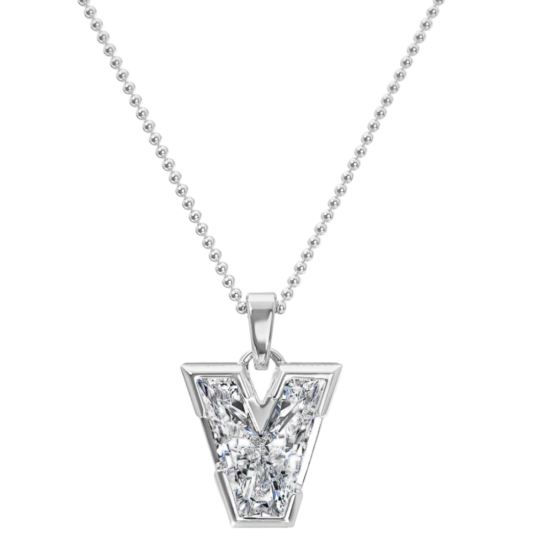 Pırlanta Harf Kolye Ucu