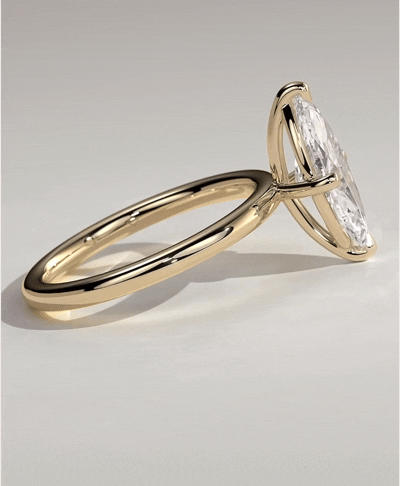 Markiz Kesim Pırlanta Tek Taş Yüzük